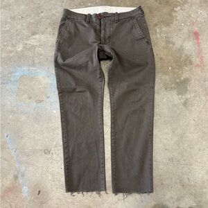 Y2K Hollister Chocolate Brown Chino Pants Dress Pants Streetwear Cropped Size 31